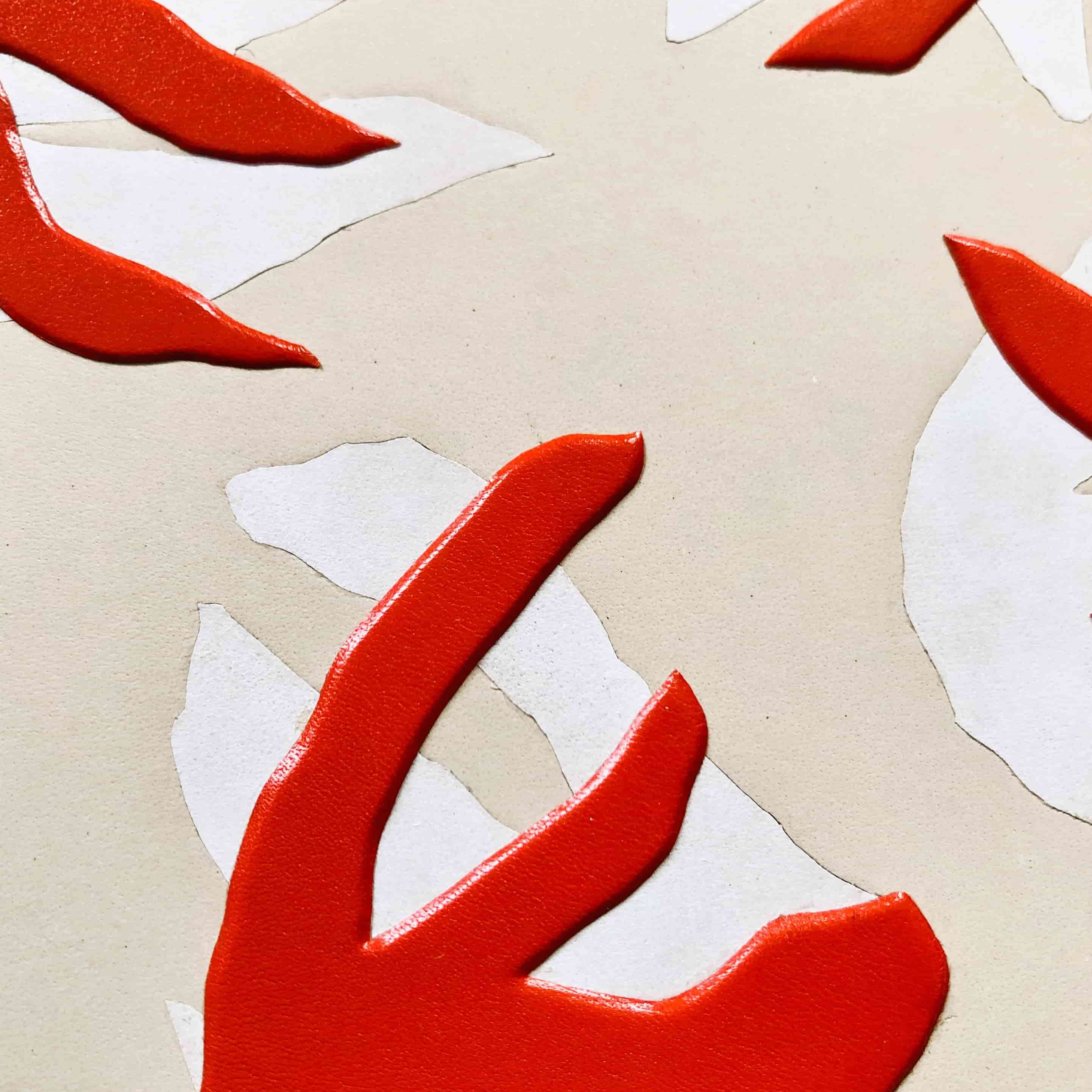 Vue rapprochée de la superposition de mosaïques à niveau et bombées