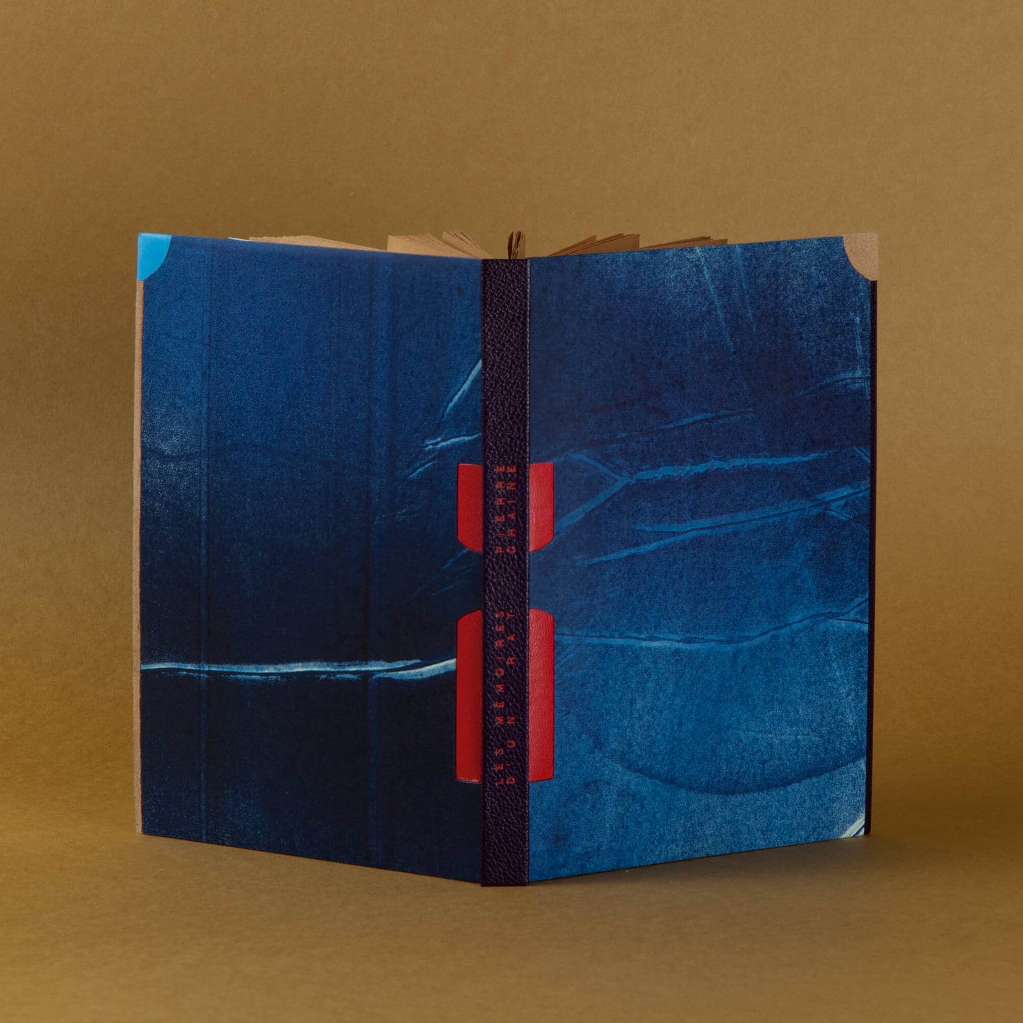 Vue sur le dos et les deux plat ouverts à 180°